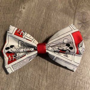 Red & White Mickey and Minnie Hair Bow (Large)
